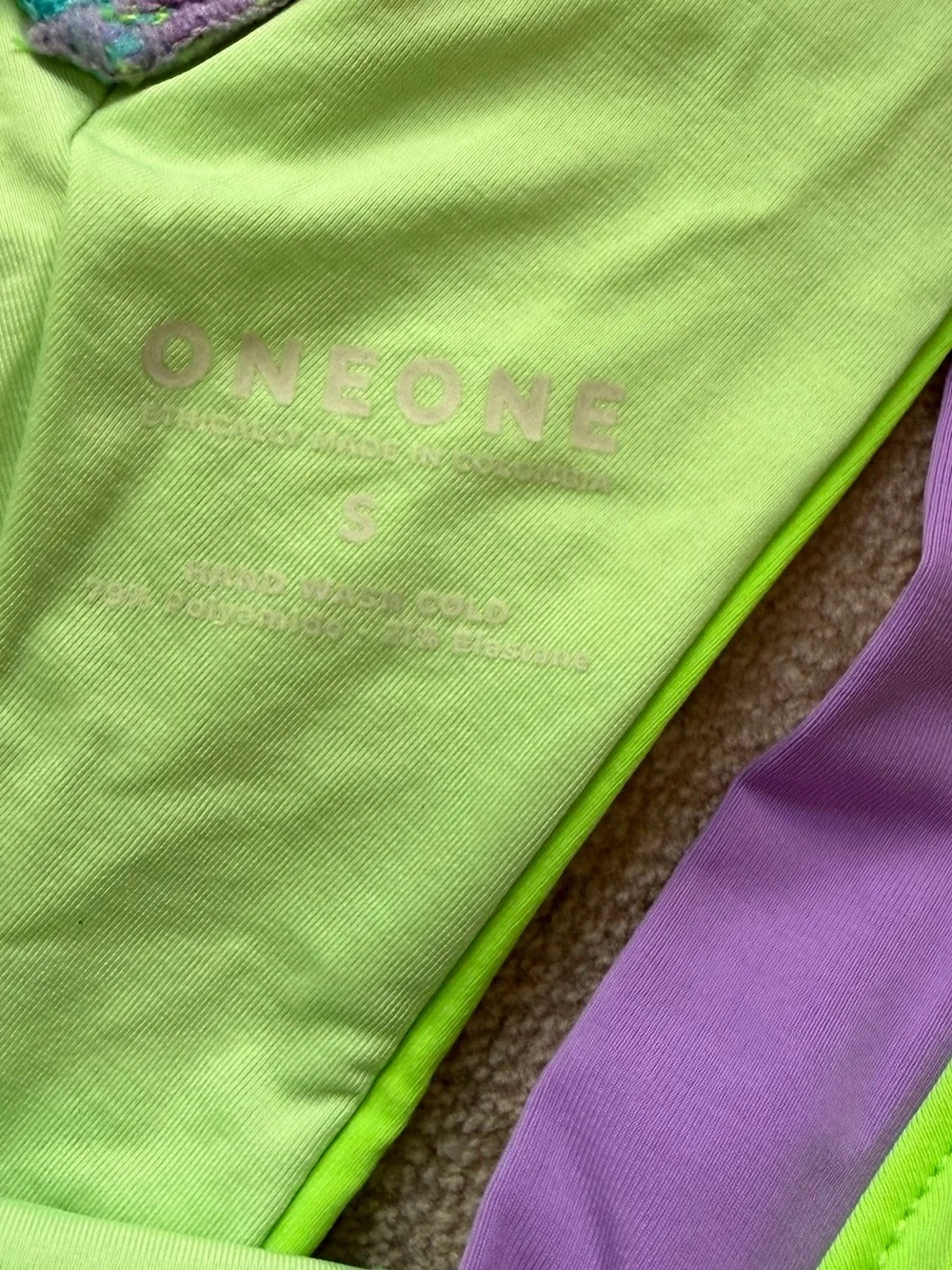 Oneone Swim Matching Bikini Set Small Bottoms & XS Top